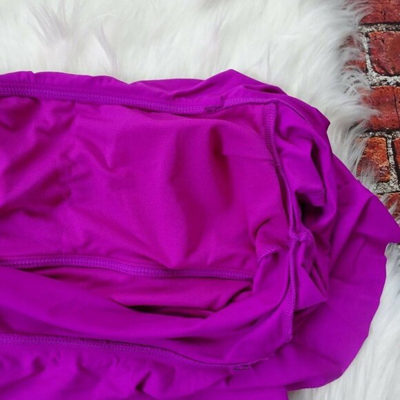 NWT Apt 9 Off-Shoulder Ruffle Tankini Top Swimsuit Convertible Strap S - Picture 7 of 10